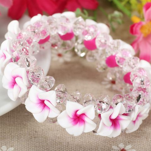 Elegant Simple Style Flower Soft Clay Women's Bracelets