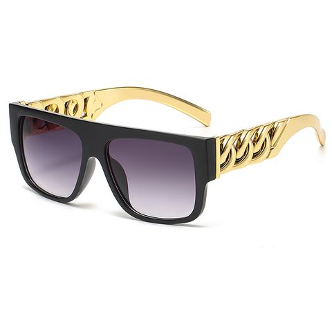 Ig Style Punk Geometric Ac Square Full Frame Men's Sunglasses