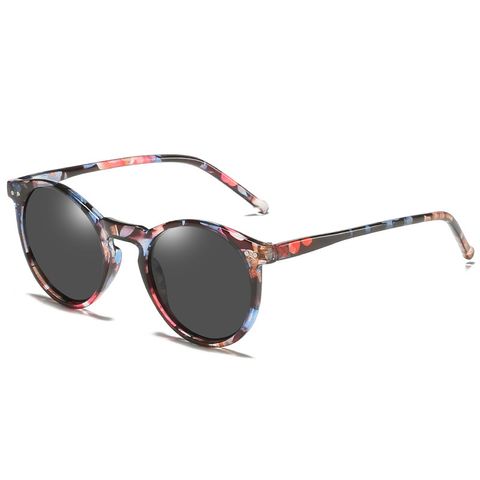 Simple Style Geometric Tac Round Frame Full Frame Women's Sunglasses