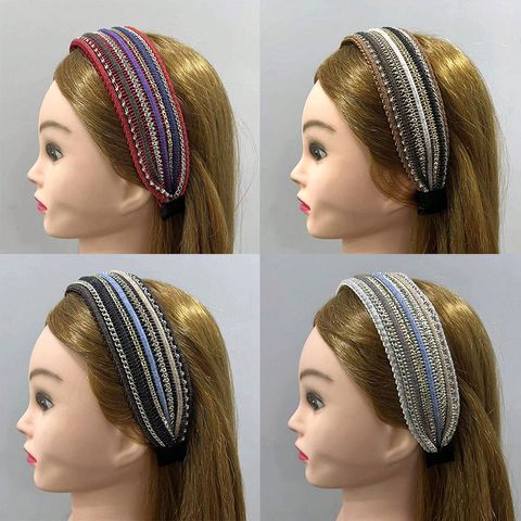 Women's Ig Style Vacation Ethnic Style Stripe Cloth Hair Band