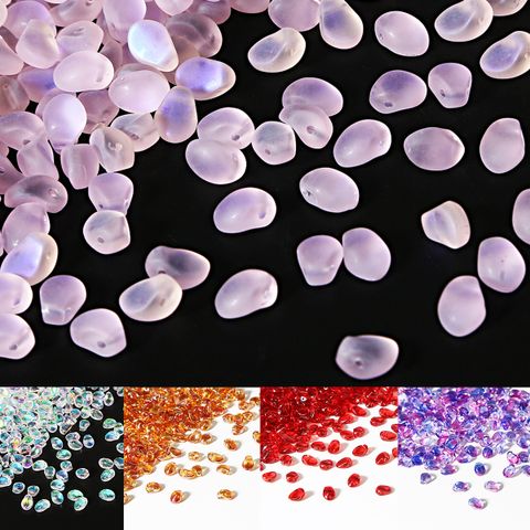 50 Artificial Crystal Solid Color Beads