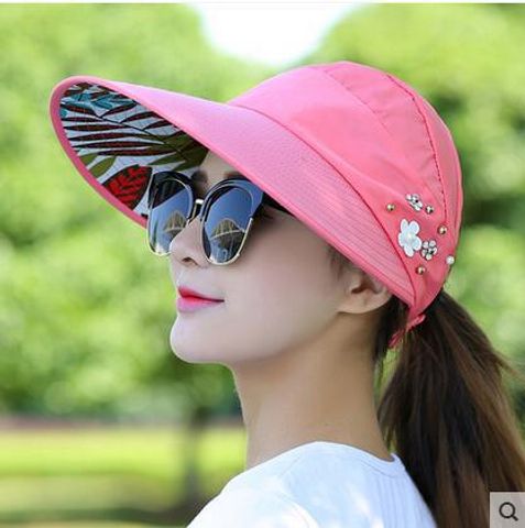 Women's Original Design Solid Color Side Of Fungus Sun Hat