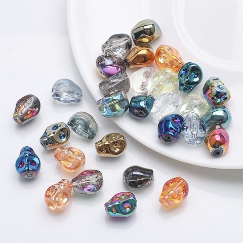 30 Pieces Per Pack 8 * 10mm 1mm Glass Glass Skull Beads