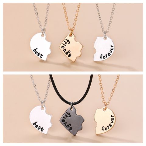 Wholesale Jewelry Casual Household Heart Shape Alloy Pendant Necklace