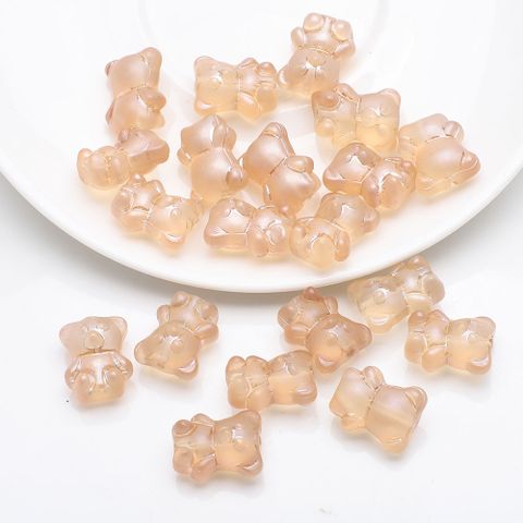 20 PCS/Package 12 * 14mm Hole 1~1.9mm Glass Bear Beads