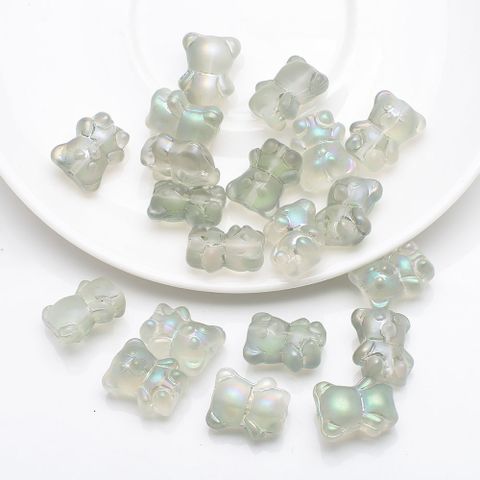 20 PCS/Package 12 * 14mm Hole 1~1.9mm Glass Bear Beads