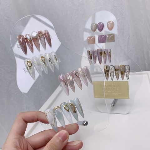 Simple Style Transparent Plastic Nail Beauty Display Board Nail Tools 1 Piece