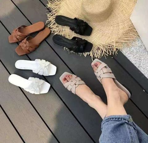 Women's Basic Solid Color Open Toe Fashion Sandals