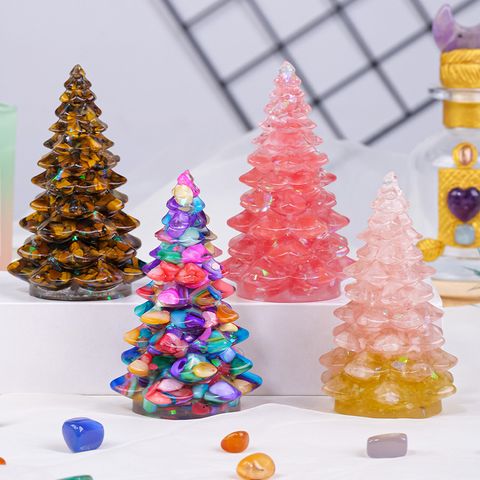 Simple Style Color Block Crystal Artificial Decorations