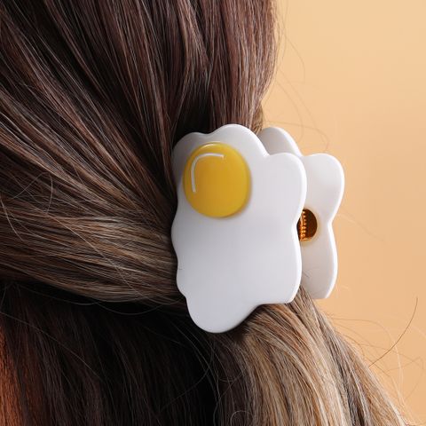 Women's IG Style Simple Style Poached Egg Arylic Hair Claws
