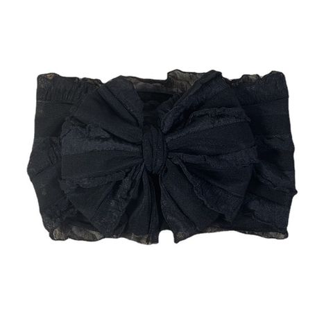 Kid'S Retro Solid Color Bow Knot Cloth Hair Band