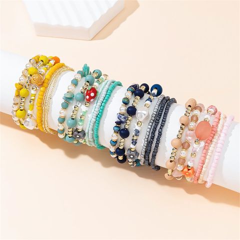 Casual Vacation Geometric Artificial Crystal Women's Bracelets