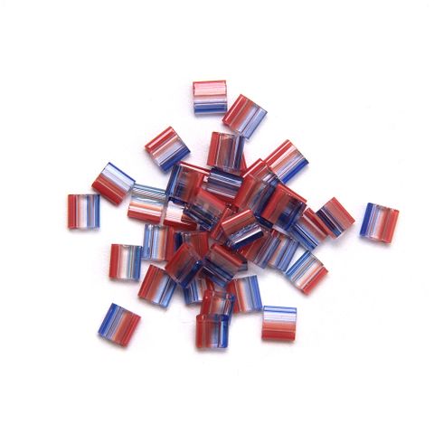 200 Pieces Per Pack 5*5mm Hole Under 1mm Glass Rectangle Beads