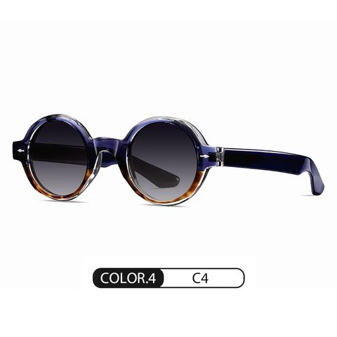 Casual Geometric Tac Round Frame Full Frame Women's Sunglasses