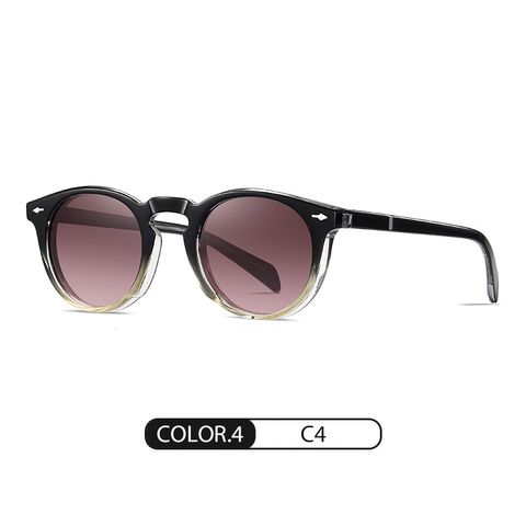 Casual Simple Style Geometric Tac Round Frame Full Frame Women's Sunglasses