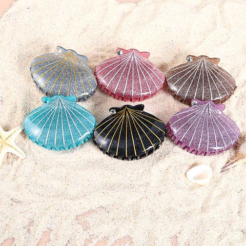 Women's Vacation Beach Shell Acetic Acid Sheets Hair Claws