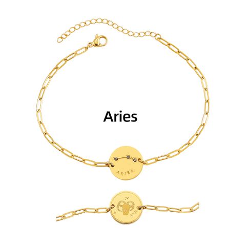 Acier Inoxydable Style Simple Style Classique Constellation Placage Bracelets