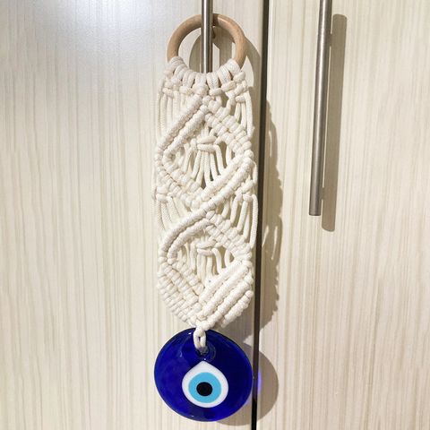 Simple Style Devil's Eye Cotton Thread Pendant Artificial Decorations