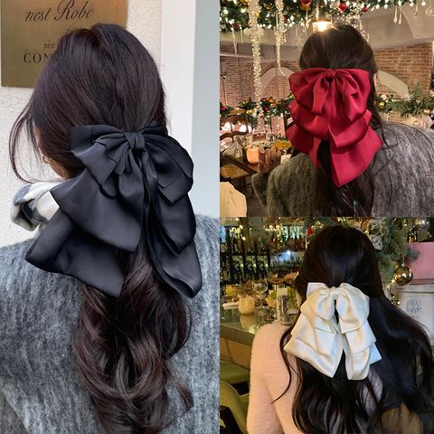 Women's Sweet Simple Style Bow Knot Cloth Hair Clip Hair Claws