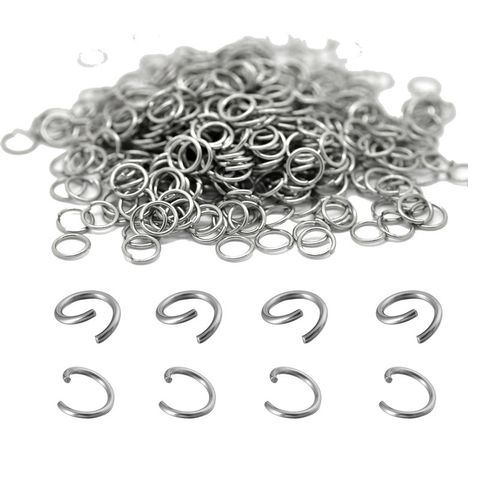 200 Pieces Per Pack 0.5*2.5 0.5 * 3mm 0.6 * 3mm Stainless Steel Round Polished Broken Ring