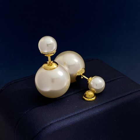 1 Pair Casual Pearl Artificial Pearl Artificial Pearls Ear Studs