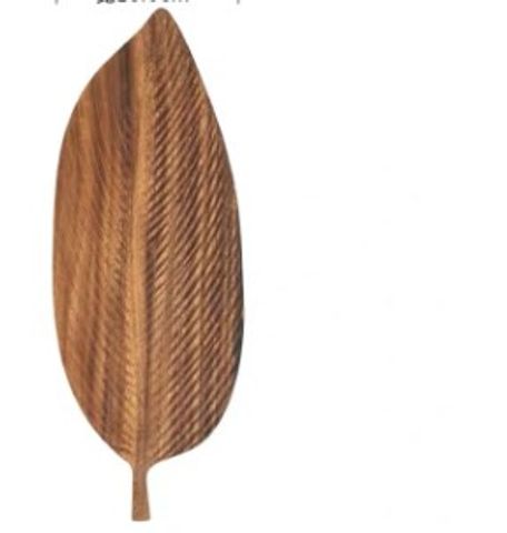 Pastoral Plant Wood Plate 1 Piece