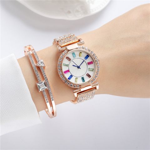 Casual Colorful Horseshoe Buckle Quartz Women's Watches