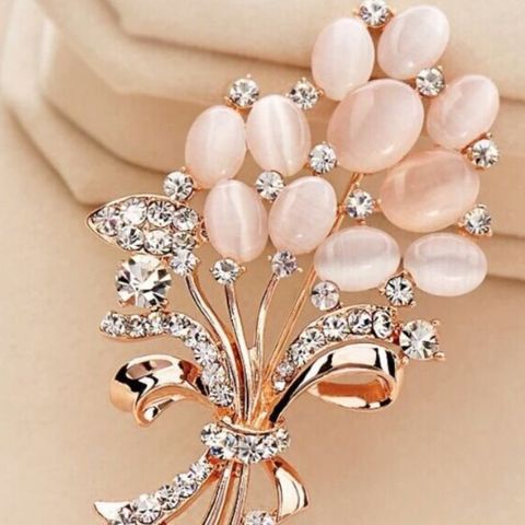 Elegant Flower Alloy Rhinestones Women's Brooches