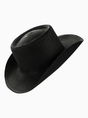 Unisex Casual Solid Color Crimping Big Eaves Straw Hat