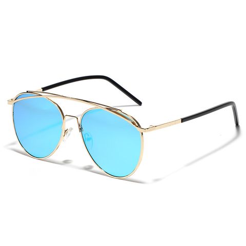 Hip-Hop Exaggerated Punk Gradient Color Ac Round Frame Full Frame Women's Sunglasses