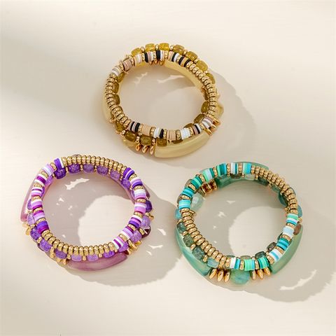 Style Simple Géométrique Arylique Perlé Femmes Bracelets