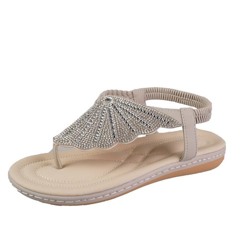 Women's Casual Solid Color Point Toe Peep Toe Sandals