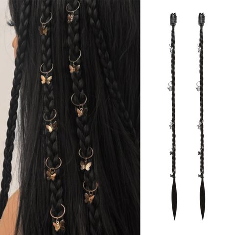 Adults Cute Punk Sweet Brown Casual Weekend Party Chemical Fiber Straight Hair Dreadlocks Hair Rings