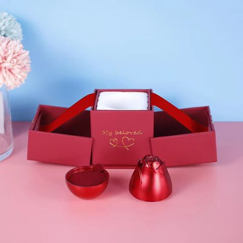 Elegant Heart Shape Metal Jewelry Boxes
