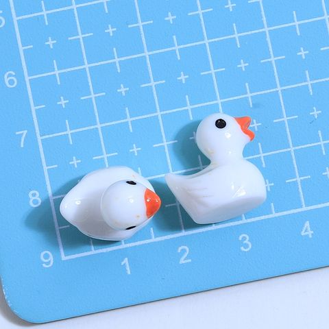 Cute Duck Resin Luminous Enamel Jewelry Accessories 10 PCS/Package