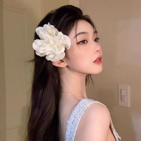 Women's Elegant Sweet Flower Cloth Hair Clip