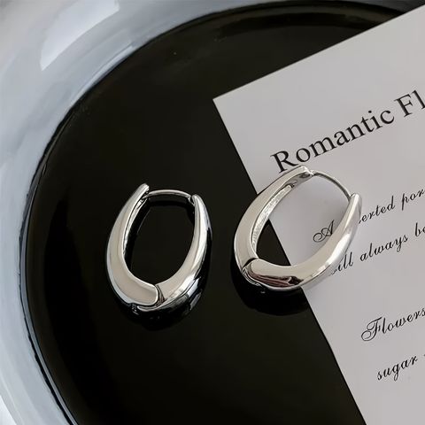 1 Pair Elegant Wedding Romantic U Shape Handmade Alloy K Gold Plated Earrings