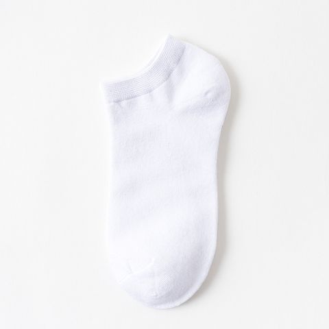 Men's Casual Solid Color Cotton Ankle Socks A Pair