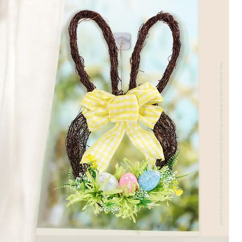 Easter Pastoral Rabbit Wood Home Daily Festival Hanging Ornaments