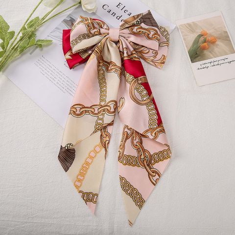 Women's Vacation Flower Bow Knot Cloth Hair Clip