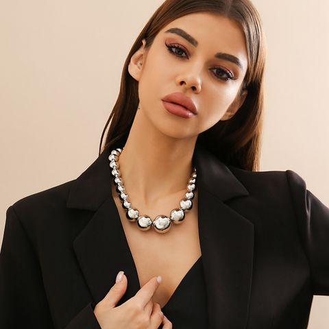 Exaggerated Streetwear Geometric CCB Beaded Women's Necklace