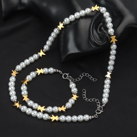 Elegant Hip-Hop Angel 304 Stainless Steel Wholesale Bracelets Necklace