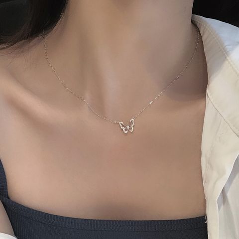 Copper Sweet Letter Heart Shape Pendant Necklace