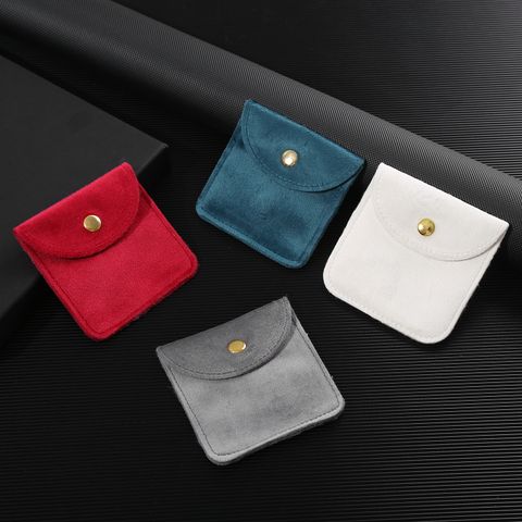 Elegant Solid Color Cloth Jewelry Packaging Bags