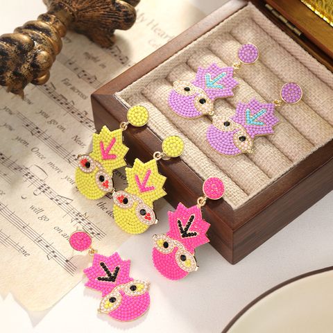 Funny Cartoon Character Alloy Women's Drop Earrings 1 Pair