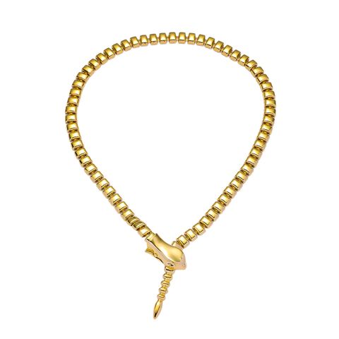 Wholesale Jewelry Casual Hip-Hop Snake Alloy Iron Necklace