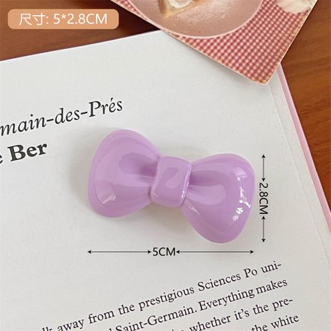 Sweet Bow Knot Plastic Hair Clip 1 Piece