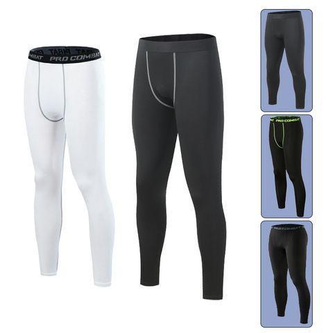 Men's Casual Sports Color Block Polyester Milk Fiber Active Bottoms Casual Pants