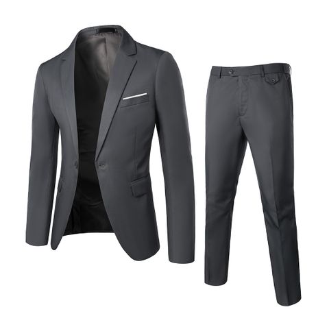 Men's Solid Color Pants Sets Blazer Men's Clothing