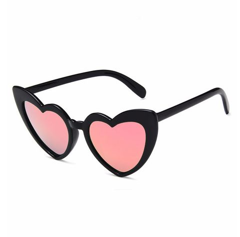 Fashion Heart Shape Ac Special-Shaped Mirror Full Frame Women's Sunglasses